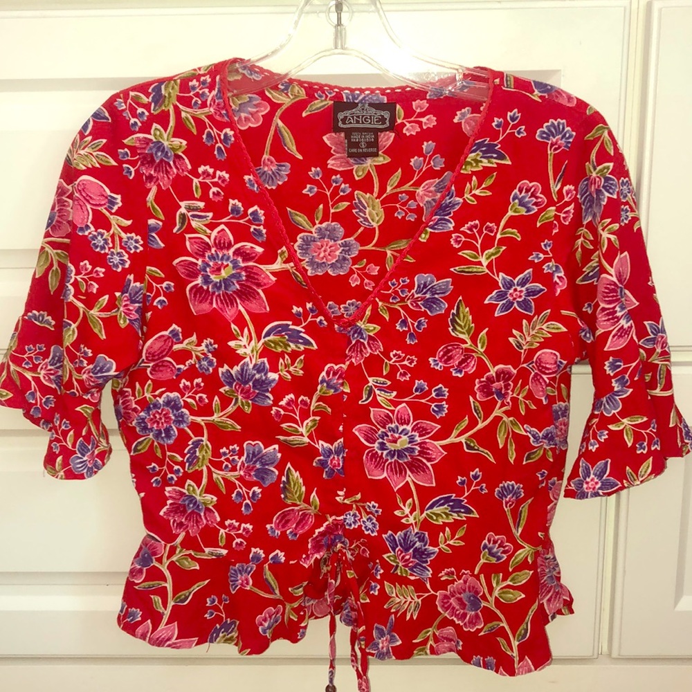 crop peplum blouse